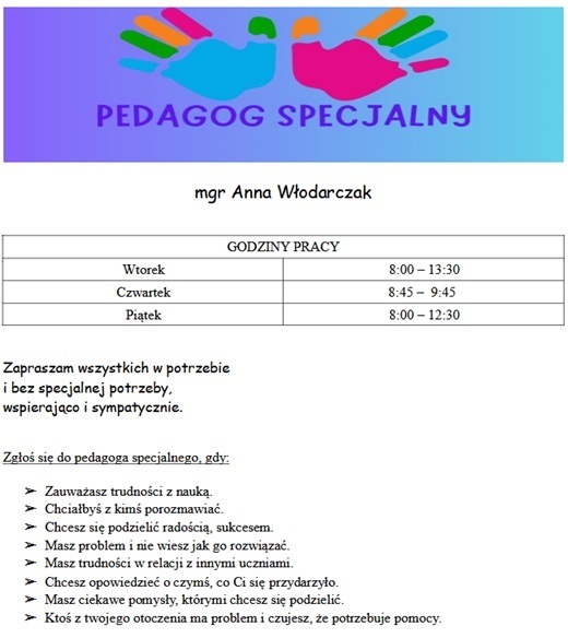 Pedagog specjalny